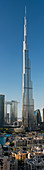 View from South Ridge to Downtown Dubai, Burj Khalifa, Dubai, United Arab Emirates
