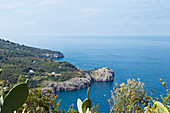 View from above to the sea in Capri, Italy