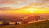 Sunset from Irschenberg, Bavaria, Germany