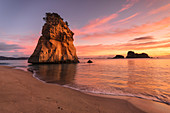 Kathedrale Bucht bei Sonnenaufgang, Kathedrale Bucht Marine Reserve, Coromandel Halbinsel, Waikato, Nordinsel, Neuseeland, Pazifik