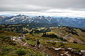 Ansichten vom Skyline Trail des Mount Rainier Nationalparks, Bundesstaat Washington, Vereinigte Staaten von Amerika, Nordamerika