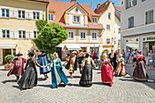 Patrician Dances in the old town, Fussen, Allgau, Schwaben, Bavaria, Germany, Europe