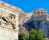 Ansicht des Turm der Winde, römische Agora, Athen, Griechenland, Europa
