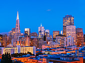 Skyline des Financial district, San Francisco, Kalifornien, USA
