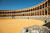 Inside the bullring in Antequera, Spain