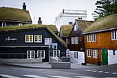 Platz in der Hauptstadt Torshavn, Färöer Inseln