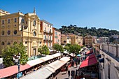 Frankreich, Alpes Maritimes, Nizza, Alt-Nizza, Cours Saleya-Markt, Kapelle von Miséricorde aus dem 18. Jahrhundert