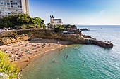 France, Pyrenees Atlantiques, Bask country, Biarritz, Port Vieux beach