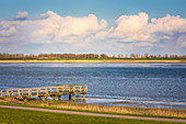 Mündung der Eider in die Nordsee bei Tönning, Nord-Friesland, Schleswig-Holstein