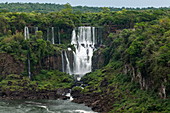 View of Iguazu Falls, Iguazu National Park, Parana, Brazil, South America