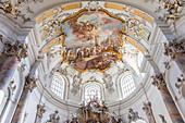 Basilica of St. Alexander and St. Theodor of the Benedictine Abbey of Ottobeuren, Allgäu, Bavaria, Germany