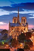 France, Paris, Notre Dame de Paris Cathedral