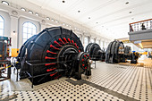Old turbines in the Hydroelectric power station, Rjukan-Notodden Industrial Heritage Site, UNESCO World Heritage Site, Vestfold and Telemark, Norway, Scandinavia, Europe