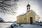 Kapelle Maria Rast bei Krün, Oberbayern, Bayern, Deutschland