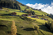 Alte Bergbauernhöfe im hinteren Villgratental, Innervillgraten, Osttirol, Tirol, Österreich