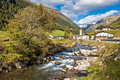 Horlachbach in Niederthai im Ötztal, Tirol, Österreich