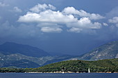 Vlicho-Bucht vor dem Ort Nydri, Insel Lefkada, Ionische Inseln, Griechenland