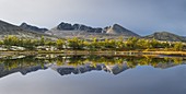 See, Högronden Massiv, Döralen, Rondane Nationalpark, Oppland, Norwegen