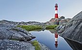 Eigeroy Leuchtturm, Eigeroya, Agder,  Norwegen