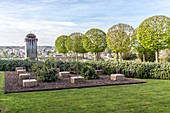 France, Indre et Loire, Loire valley listed as World Heritage by UNESCO, Amboise, Amboise castle, Muslim cemetery in the gardens of the castle of Amboise where were buried the members of the suite of emir Abd El Kader from 1848 to