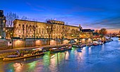 France, Paris, area listed as World Heritage by UNESCO, the banks of the Seine river, quai de Conti, the Mint