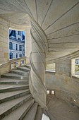 Frankreich, Loir-et-Cher, Loire-Tal Weltkulturerbe der UNESCO, Schloss Chambord, die Treppe des Flügels der Kapelle chapel
