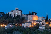 France, Vaucluse, Regional Natural Park of Luberon, Ansouis, labeled the Most beautiful Villages of France dominated by the 17th century castle and the St Martin church