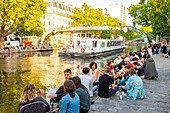 France, Paris, the Canal Saint Martin