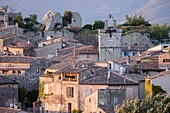 France, Vaucluse, regional natural reserve of Luberon, Saignon, the village, the Clock tower