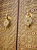 Doors of the Hassan Mosque, detailed view, Rabat, Rabat-Sale-Kenitra Region, Morocco, North Africa, Africa