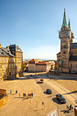 Deutschland, Bayern, Bamberg, Altstädter Ring mit majestätischer Kathedrale