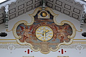 Fassade des Stadtmuseums im Alten Rathaus, Marktstrasse, Bad Tölz, Isarwinkel, Oberbayern, Bayern, Deutschland