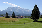 Golf & Landclub Karwendel, Krün bei Mittenwald, Oberbayern, Bayern, Deutschland
