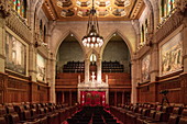Interior view from Parliament House, Ottawa, Ontario, Canada, North America