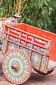 Decorative ox-cart, Costa Rica, Central America