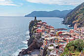 Vernazza village, Vernazza, Cinque Terre, Liguria, Italy, Europe