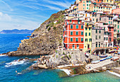 Riomaggiore, Cinque Terre, Liguria, Italy. Europe