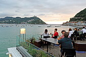 GU Bar über dem Playa La Concha, Donostia-San Sebastian, Baskenland, Spanien