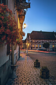 Town square of the medieval town of Seßlach in the Upper Franconian district of Coburg