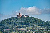 Blick auf die sommerliche Landschaft um die Heldburg, Heldburg - Bad Colberg, Thüringen
