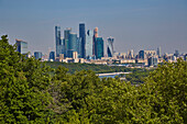Hochhäuser von Moskau City, Moscow City, Moskva, Moskau-Wolga-Kanal, Russland, Europa