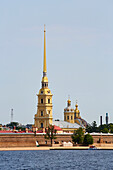 St. Petersburg, Peter-Paul-Festung mit Peter-Paul-Kathedrale an der Newa, Peter und Paul Kathedrale, Haseninsel, Russland, Europa