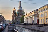 Auferstehungskirche, Erlöser-auf-dem-Blut-Kirche, Kanal Griboedova, kan. Griboedova, St. Petersburg, Russland, Europa