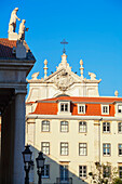 Lisbon Opera House and Rossio Square, Lisbon, Portugal, Europe