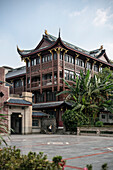 historical architecture in old town of Chengdu, Sichuan Province, China, Asia