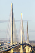 new Queensferry Crossing Bridge over Firth of Forth, Scotland, UK