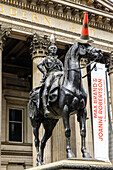 Duke of Wellington statue, Gallery of Modern Art Royal Exchange Square, Glasgow, Scotland UK