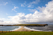 St Ninian's Isle, Tombolo, Dune Strip to Mainland, Peninsula, Shetland, Scotland UK