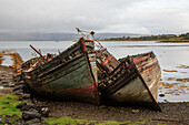 Boat wreck, Salen, Isle of Mull, Hebrides, Scotland, UK
