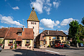 Bergheim on the Alsace Wine Route, Alsace, Haut-Rhin, Grand Est, France